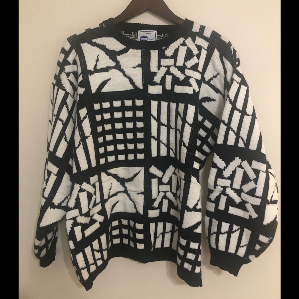 Vintage acrylic grandpa sweater